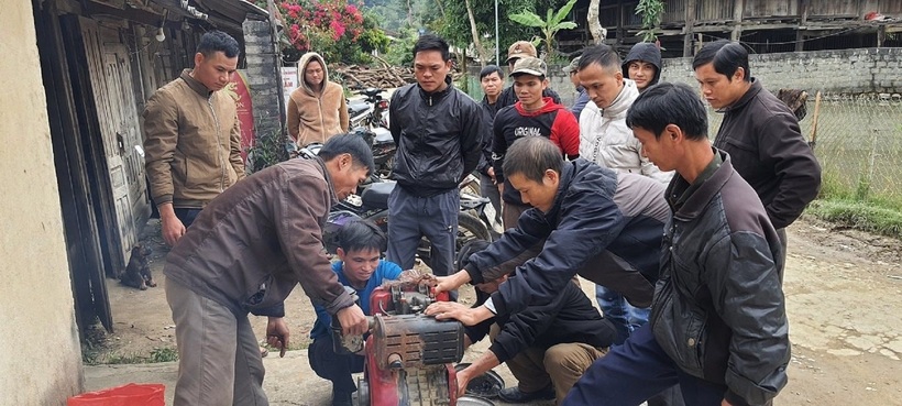 Lớp dạy nghề cho người dân tại huyện Bắc Mê
