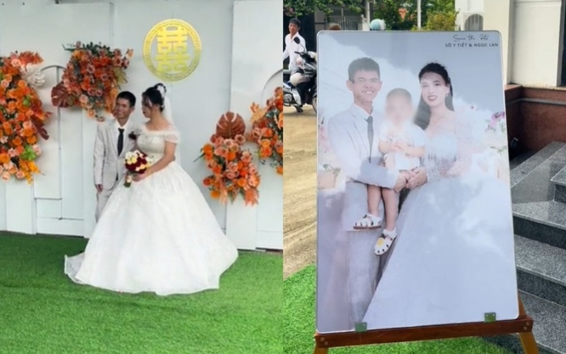 Đám cưới của Y Tiết được tổ chức vào ngày 23/10 vừa qua tại một nhà hàng ở Vân Canh (Bình Định). Ảnh: Báo Lao động.