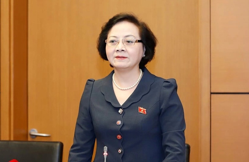Bộ trưởng Bộ Nội vụ bà Phạm Thị Thanh Trà. Ảnh: Báo Dân trí.