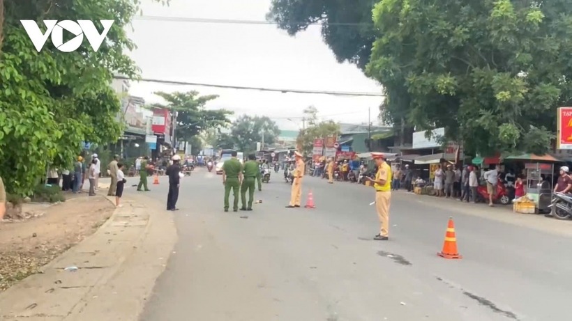 Hiện trường xảy ra vụ tai nạn. Ảnh: VOV.