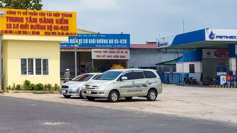 Trung tâm đăng kiểm xe cơ giới đường bộ 95-02D, nơi ông Thuấn từng làm Phó Giám đốc. Ảnh: CAND