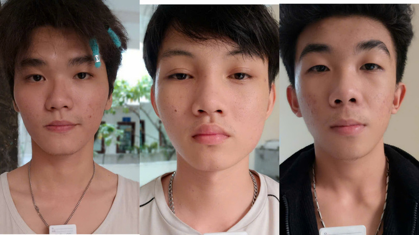 Các sinh viên Tăng Tuấn Kiệt, Phan Thái Duy và Tô Bảo Đức (từ trái sang). (Ảnh: CACC)