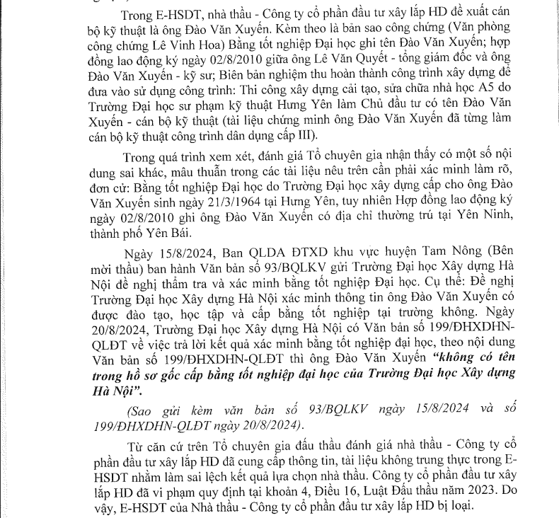 Nguồn: Báo cáo đánh giá E-HSDT.