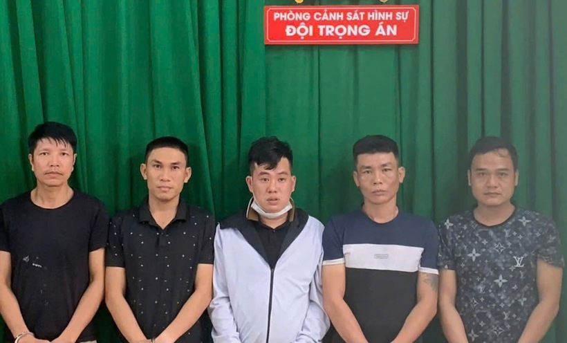 Các đối tượng trong băng nhóm "siêu trộm". (Ảnh: Công an)