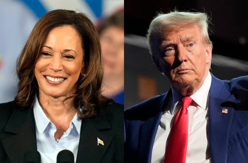 Phó Tổng thống Kamala Harris và cựu Tổng thống Donald Trump. Ảnh: CNN