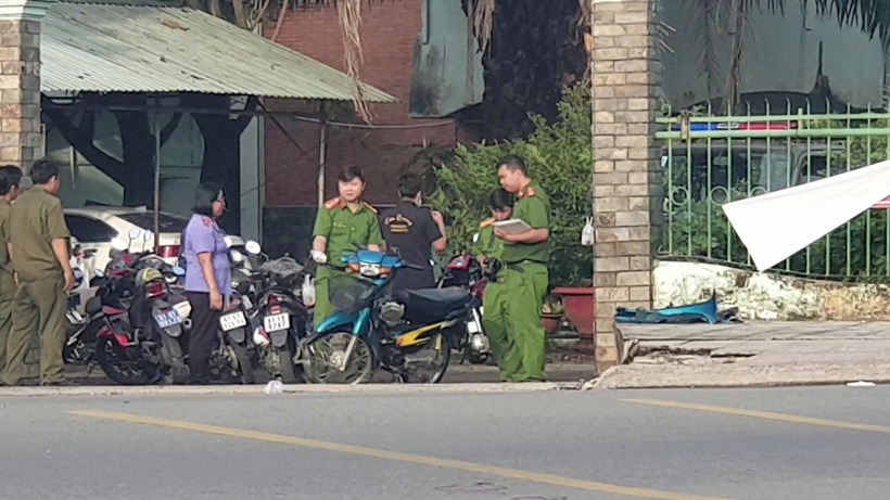 Hiện trường xảy ra vụ tai nạn. Ảnh: Báo Giao thông.