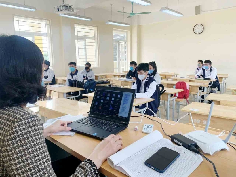 Thay vì phải thi, giáo viên được đăng ký xét thăng hạng nếu đáp ứng đủ tiêu chuẩn về chuyên môn, nghiệp vụ, phẩm chất chính trị, đạo đức nghề nghiệp, số năm công tác. Ảnh minh họa: Thanh Niên
