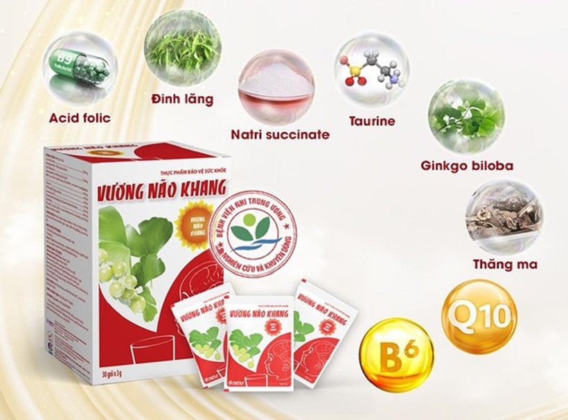 Thành phần Vương Não Khang an toàn với cơ thể non nớt của trẻ