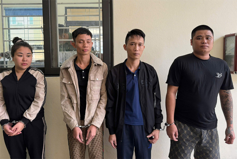 Các đối tượng trong đường dây mua bán người bị bắt giữ. Ảnh: Công an nhân dân