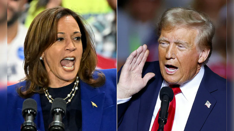 Phó Tổng thống Mỹ Kamala Harris và cựu Tổng thống Mỹ Donald Trump. Ảnh: CNN