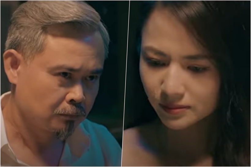 Diễm lo lắng đến phát khóc khi Quân "già" nhận điện thoại báo kết quả xét nghiệm ADN.