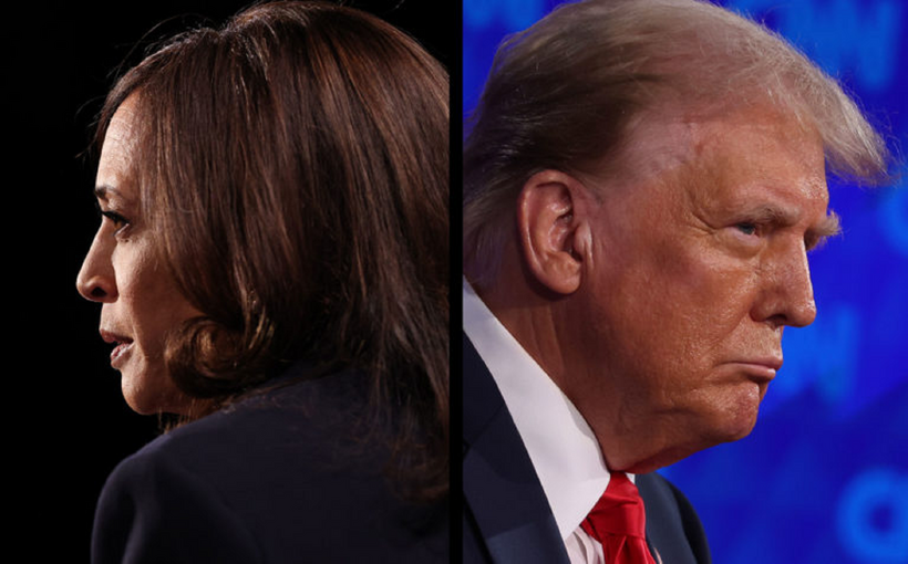 Phó Tổng thống Mỹ Kamala Harris và Cựu tổng thống Mỹ Donald Trump. Ảnh: CNN