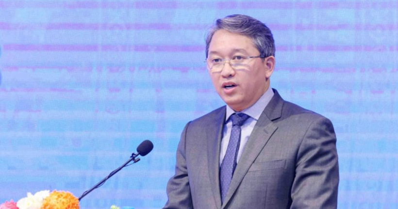 Bộ trưởng Bộ Tư pháp Nguyễn Hải Ninh phát biểu tại hội nghị.