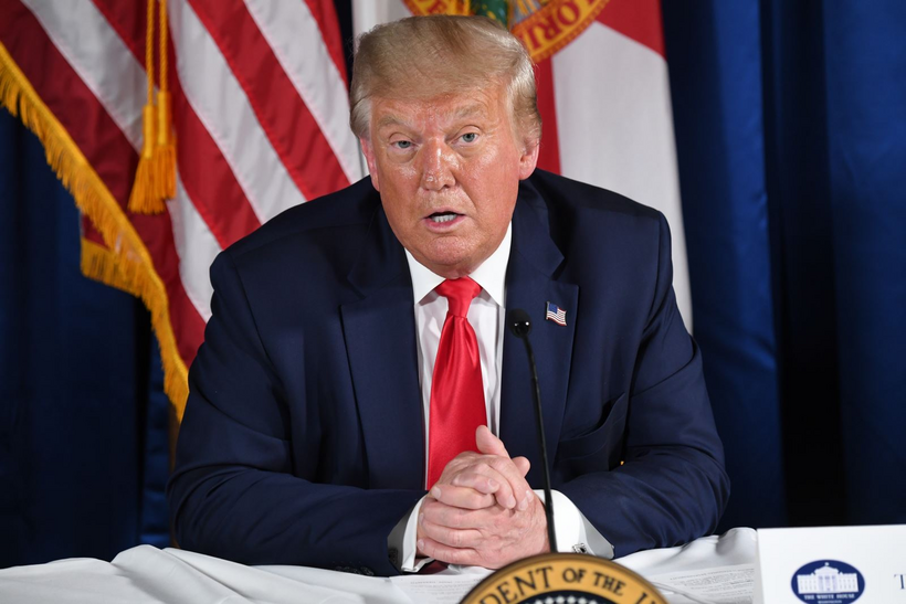 Ông Donald Trump giành số phiếu đại cử tri vượt ngưỡng 270 phiếu đại cử tri cần thiết. Ảnh: Getty