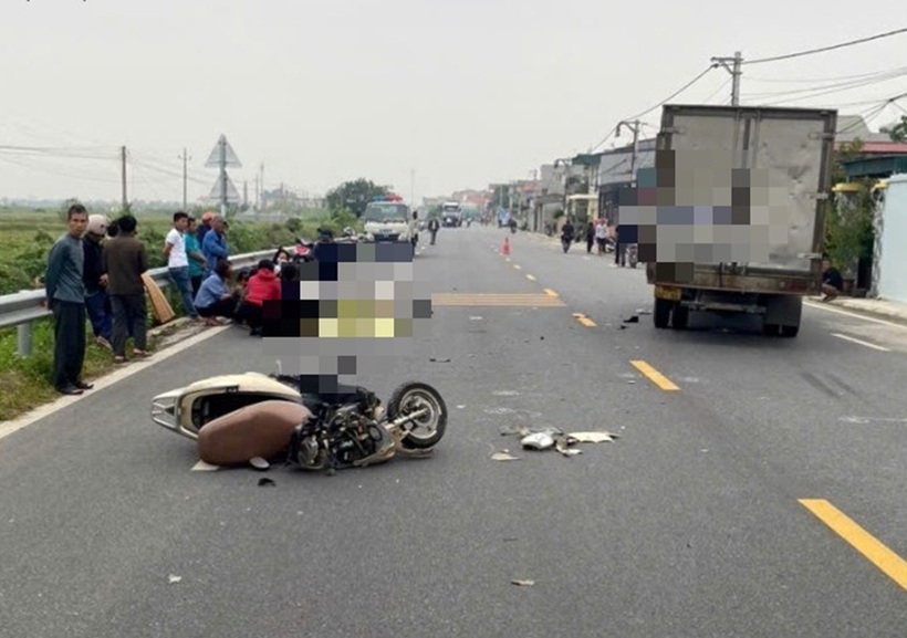 Hiện trường vụ tai nạn giao thông. Ảnh: Báo Giao thông