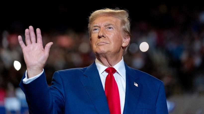 Ông Trump bắt đầu cuộc đua vào Nhà Trắng 2024 với hành trang khác thường. Ảnh: ABC