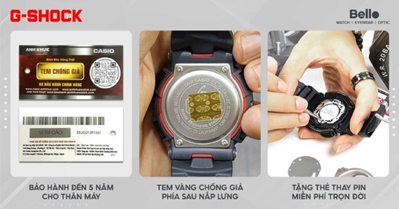 Chi tiết chính sách bảo hành 5 năm đồng hồ Casio G-Shock tại Bello Hà Nội và TP.HCM - 2