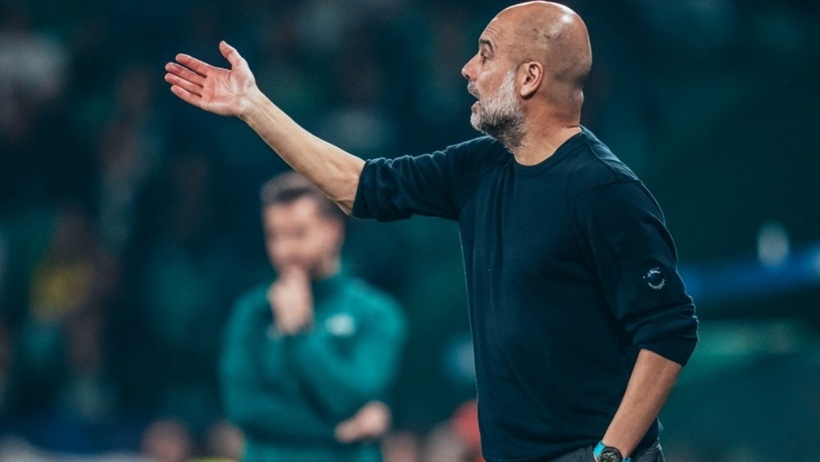 Guardiola "đá xéo" MU sau thất bại trước Sporting Lisbon. Ảnh: Manchester City.