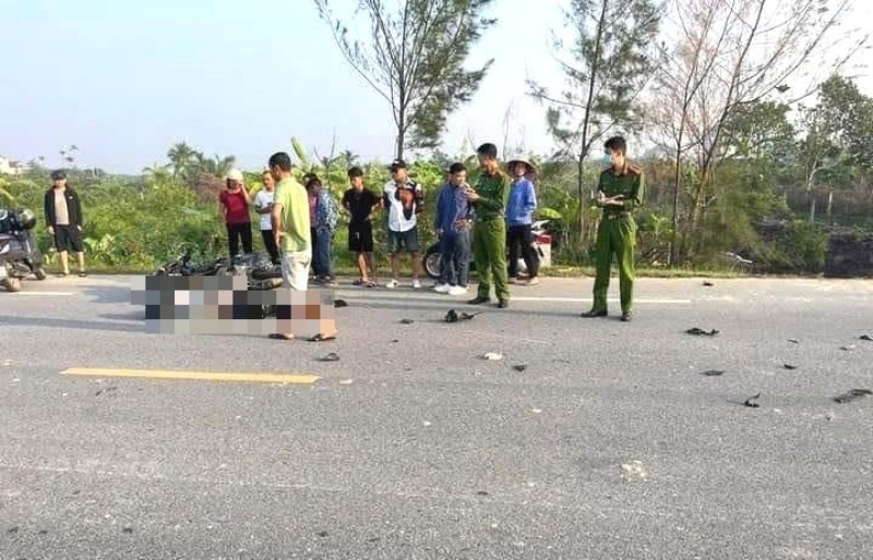 Hiện trường xảy ra vụ tai nạn. Ảnh: Báo Sức khỏe và Đời sống.