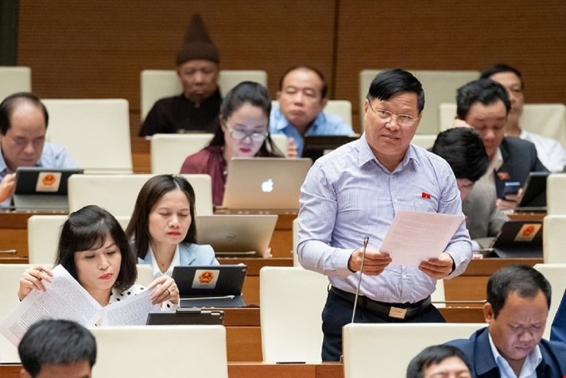 Đại biểu Trần Văn Tiến - đoàn ĐBQH tỉnh Vĩnh Phúc. Ảnh: Lao động