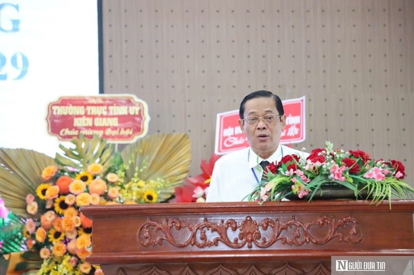 Ông Giang Văn Phục, Tỉnh ủy viên, Phó Chủ tỉnh HĐND tỉnh Kiên Giang phát biểu.