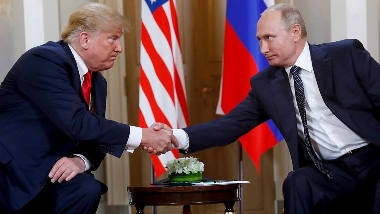 Cả ông Trump và ông Putin đều đưa ra tín hiệu tốt về cơ hội đối thoại. Ảnh: Sky News