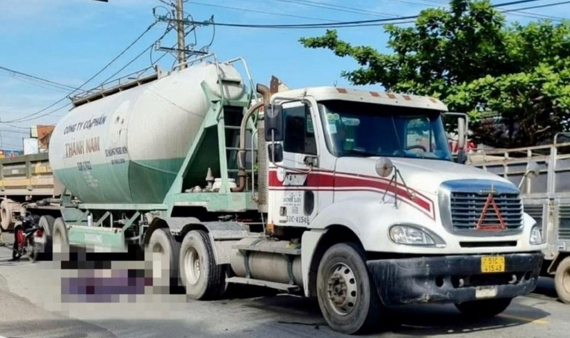 Hiện trường xảy ra vụ tai nạn. Ảnh: Báo Giao thông.