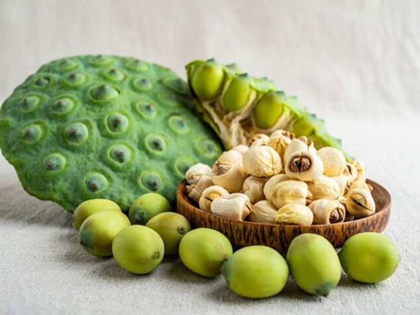 Hạt sen cũng có vai trò trong việc bảo vệ, chăm sóc da và được sử dụng rộng rãi như một chất chống nhăn và làm trắng. Ảnh minh họa