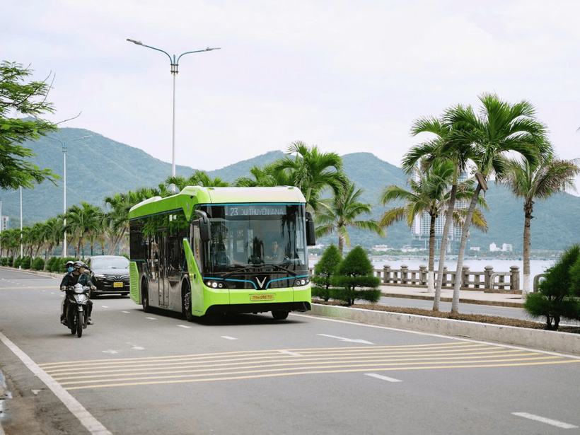 Tuyến buýt điện số 23 sẽ góp phần kết nối các khu vực trung tâm, đông dân cư và các điểm thu hút khách du lịch tại Nha Trang