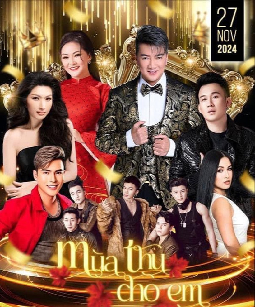 Poster đêm nhạc mà ca sĩ Đàm Vĩnh Hưng sẽ biểu diễn vào cuối tháng 11/2024. Ảnh: Tuổi Trẻ Online