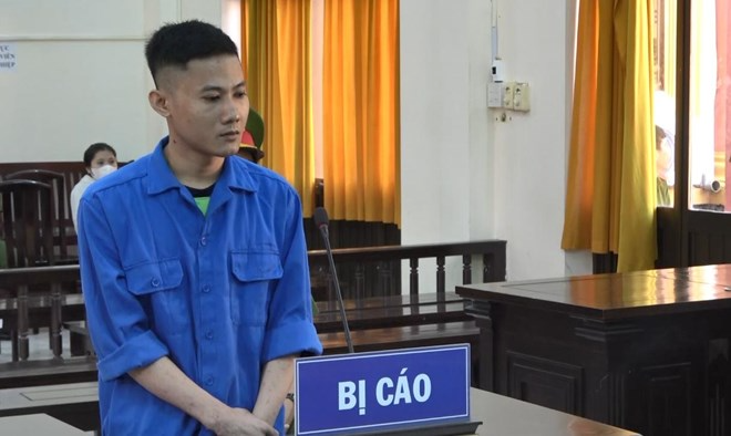 Danh Vũ Đăng tại phiên toà xét xử. Ảnh: Lao Động
