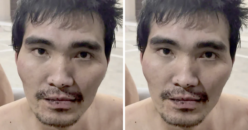 Đồng Văn Nam tại cơ quan công an.