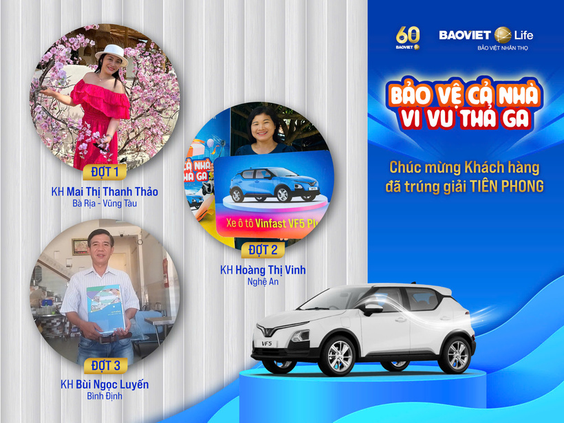 Giải ô tô với 3 khách hàng trúng ô tô
