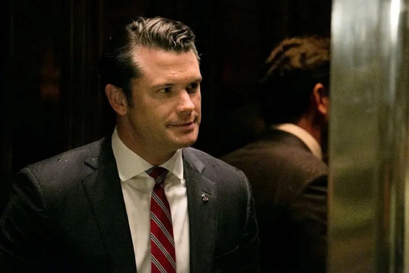 Pete Hegseth tại Trump Tower ở New York năm 2016. Ảnh: New York Times.