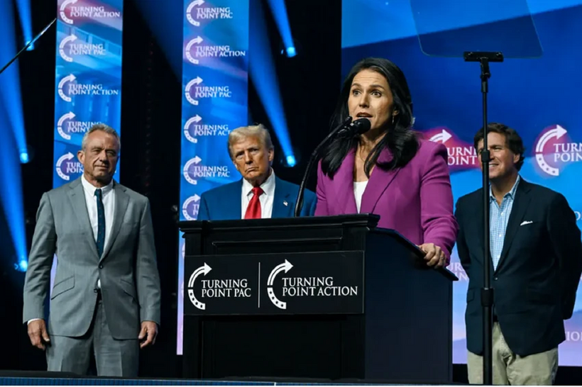 Tổng thống đắc cử Donald Trump chọn cựu nữ nghị sĩ đảng Dân chủ Tulsi Gabbard làm giám đốc tình báo quốc gia Mỹ. Ảnh: The New York Times