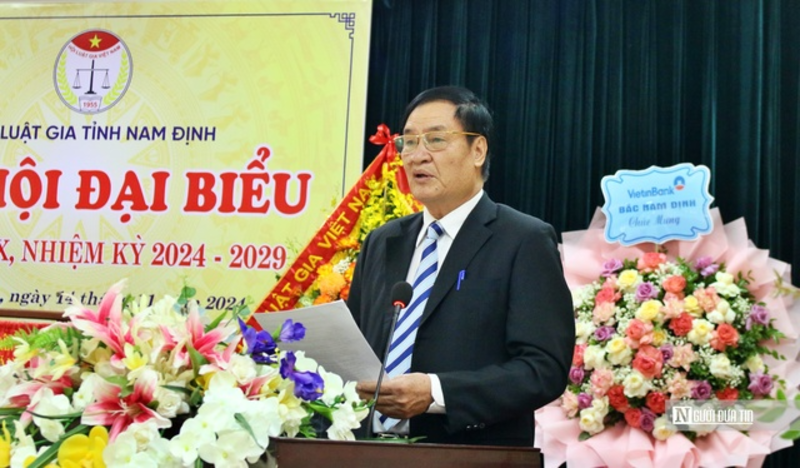Luật gia Vũ Xuân Trường - Chủ tịch Hội Luật gia tỉnh Nam Định khóa IX (nhiệm kỳ 2019-2024).