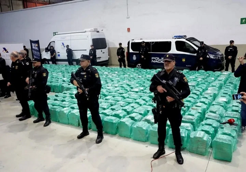 Tây Ban Nha thu giữ số lượng cocaine kỷ lục hôm 14/10. Ảnh: EPA