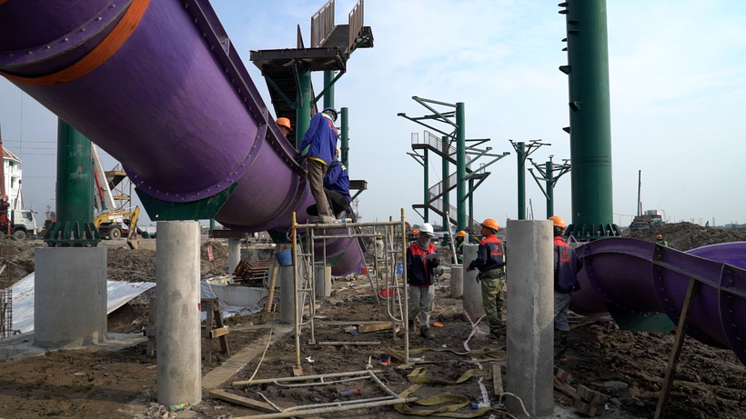 Gần 2.000 công nhân hối hả thi công tại dự án Sun Group Hà Nam - 6