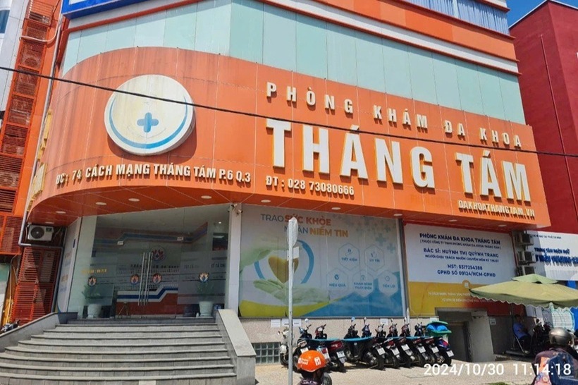 Công ty TNHH Phòng khám đa khoa Tháng Tám. Ảnh: Dân trí