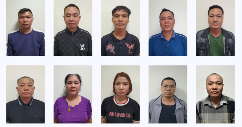 Các đối tượng trong đường dây đánh bạc.