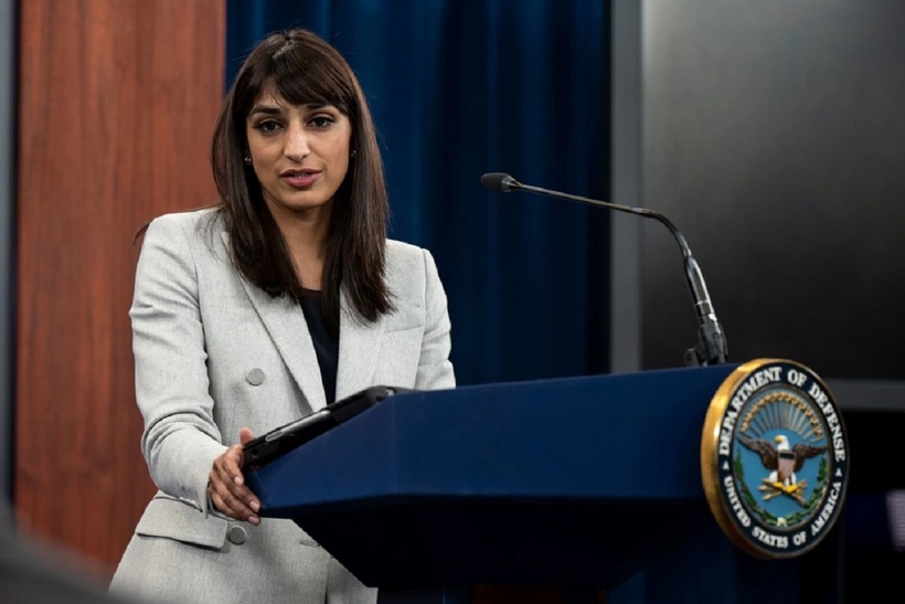 Phó Thư ký báo chí Lầu Năm Góc Sabrina Singh. Ảnh: Getty