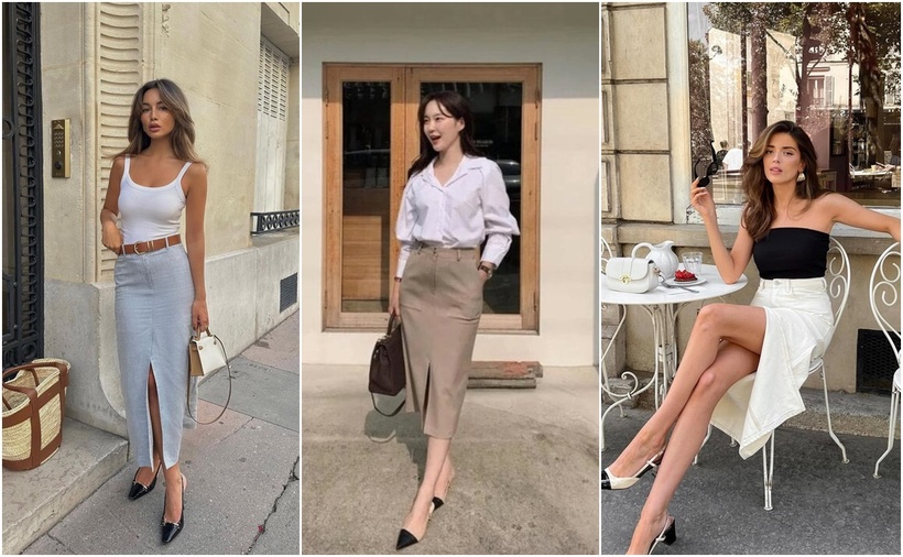 Với thiết kế tinh tế và gợi cảm, váy xẻ tà giúp bạn khoe khéo đôi chân thon dài và tôn lên những đường cong quyến rũ.