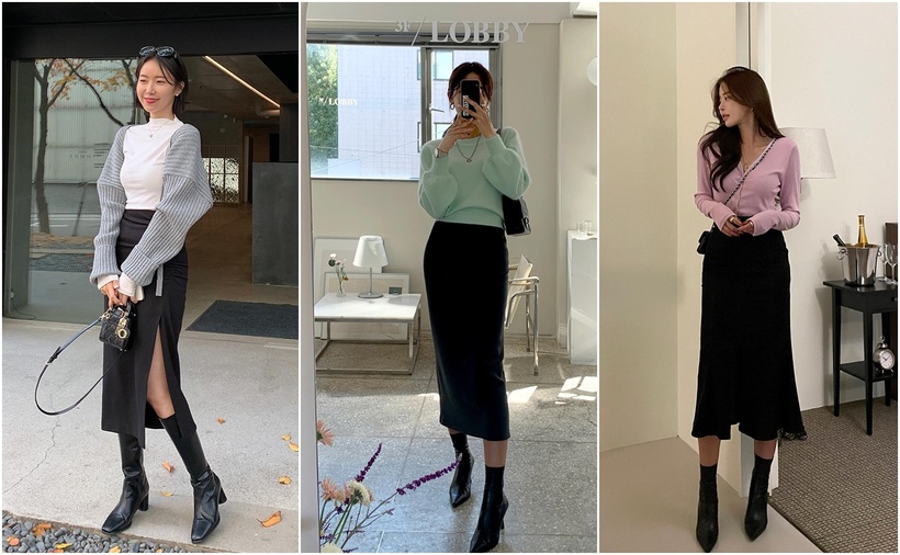 Hãy thử kết hợp chân váy đen với những item khác nhau để tìm ra phong cách phù hợp với bản thân.