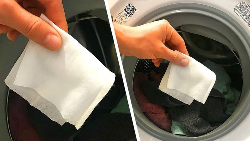 Bạn nên dùng loại khăn ướt đủ dày nếu không chúng sẽ bị xé rách bởi các vòng quay trong lồng giặt.