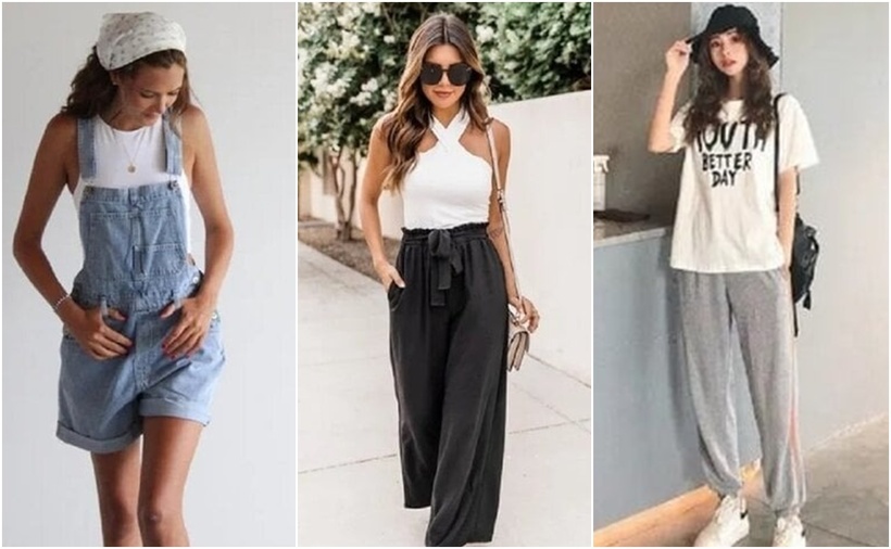 Áo thun đem đến vẻ đẹp trẻ trung, phóng khoáng cho người mặc. Trong khi đó, quần jogger, quần yếm, quần cạp cao không chỉ giúp bạn thoải mái trong các hoạt động vui chơi, khám phá mà còn tôn lên nét cá tính, năng động.