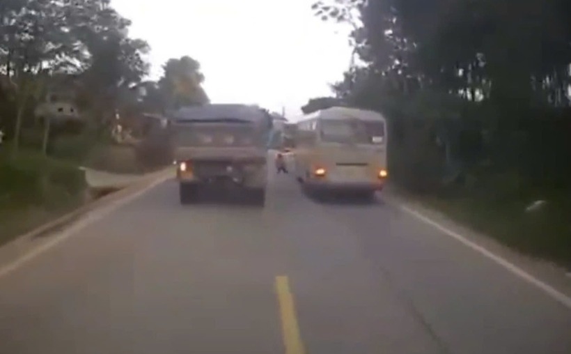 Hiện trường xảy ra vụ tai nạn. Ảnh: Báo Giao thông.
