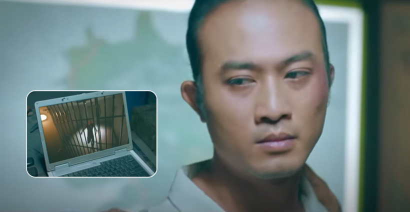 Hồng không nén được tức giận khi thấy đoạn video ghi cảnh Khương bị giam lỏng.