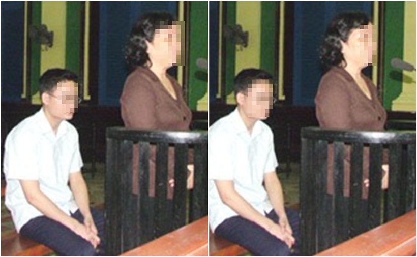 Trần Thị Ph. và Đồng Văn N. tại tòa. (Ảnh: VnExpress)
