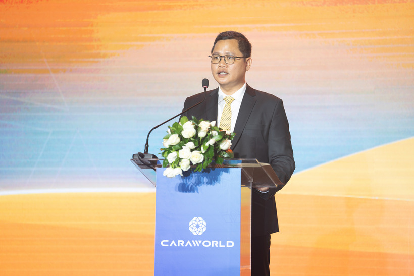 Ông Nguyễn Đức Dũng - Phó Tổng Giám đốc KN Cam Ranh, đại diện chủ đầu tư phát biểu tại sự kiện