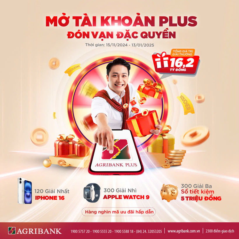 Thu thập sinh trắc học trên Agribank Plus - Cơ hội rinh iPhone 16 mỗi ngày - 3